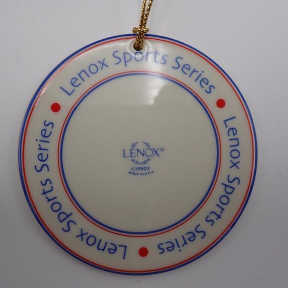Lenox Sports Series Football Round Porcelain Ornament in Original Box, 3.25" W - Picture 4 of 7